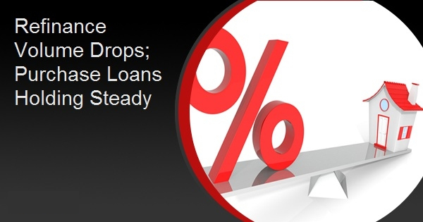 Refinance Volume Drops; Purchase Loans Holding Steady