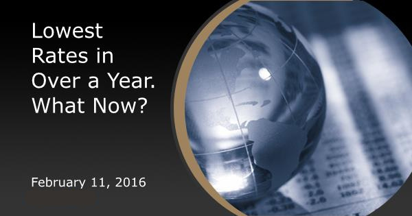 Lowest Rates in Over a Year. What Now?