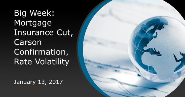 Big Week: Mortgage Insurance Cut, Carson Confirmation, Rate Volatility