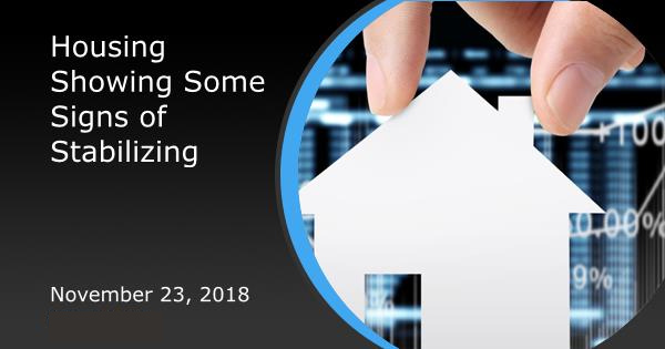 Housing Showing Some Signs of Stabilizing