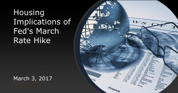 Housing Implications of Fed's March Rate Hike