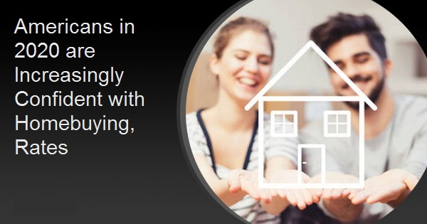 Americans in 2020 are Increasingly Confident with Homebuying, Rates