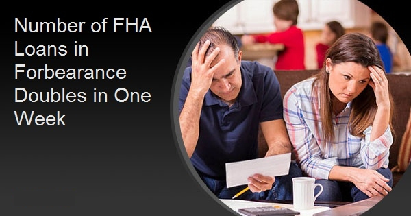 Number of FHA Loans in Forbearance Doubles in One Week