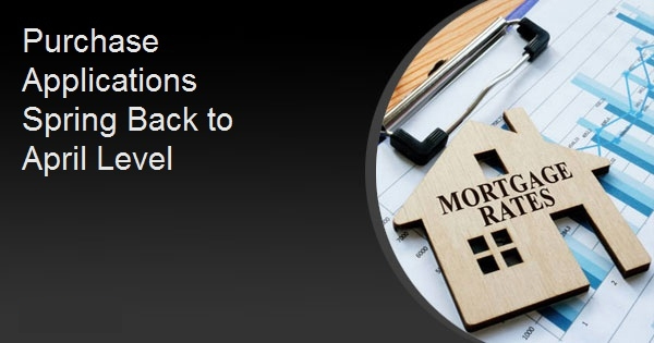 Purchase Applications Spring Back to April Level