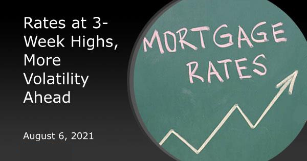 Rates at 3-Week Highs, More Volatility Ahead
